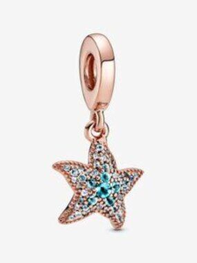 Sparkling Starfish Dangle Charm